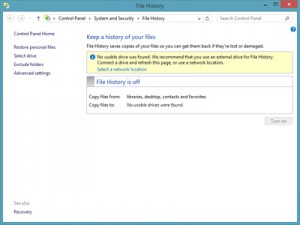 Windows 8.1 - File History