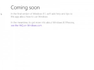 Windows 8.1 - Help & Tips app