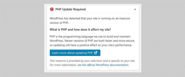 Running a WordPress website? It’s time upgrade your PHP!
