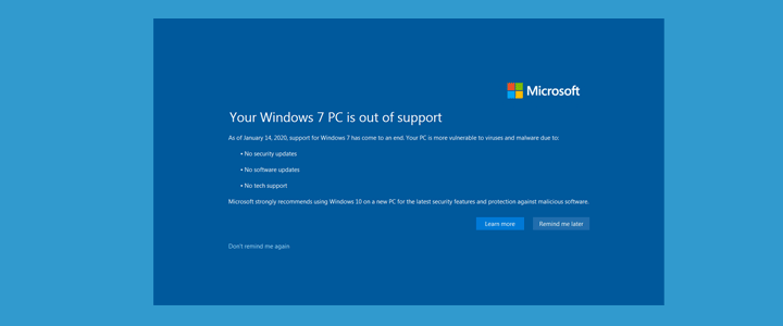 Is your Windows 7 PC out of support?