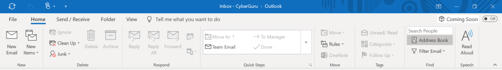 Ribbon changes are coming to Microsoft Office - Example of Ribbon changes - Microsoft Outlook