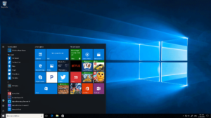 Windows 10 Anniversary Update - Desktop with Start Menu