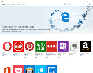 Windows 10 Anniversary Update - Microsoft Edge Extensions