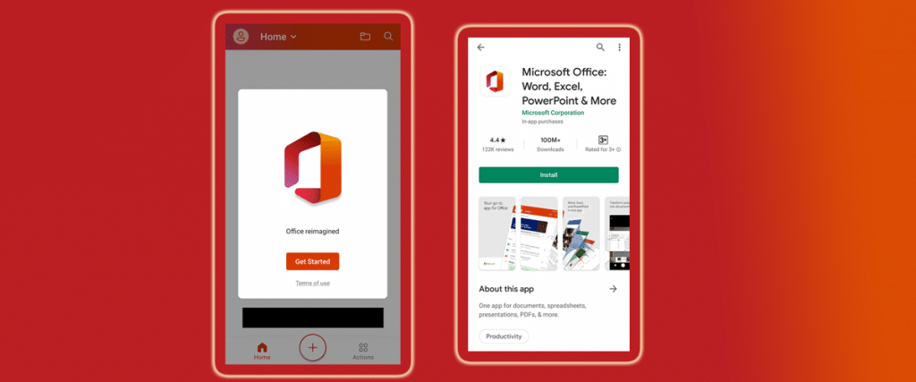 Microsoft Office mobile app