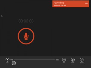 Windows 8.1 - Sound Recorder app